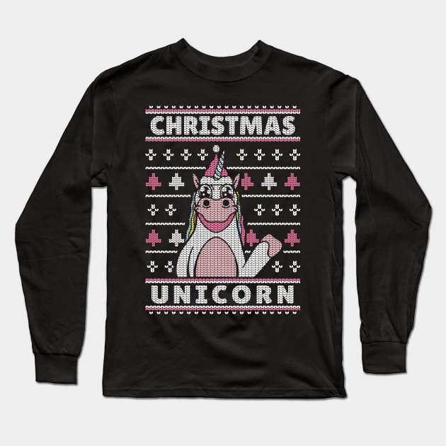 unicorn christmas, christmas unicorn, christmas, unicorn, unicorn shirt, christmas horse, horses shirt Long Sleeve T-Shirt by Shadowbyte91